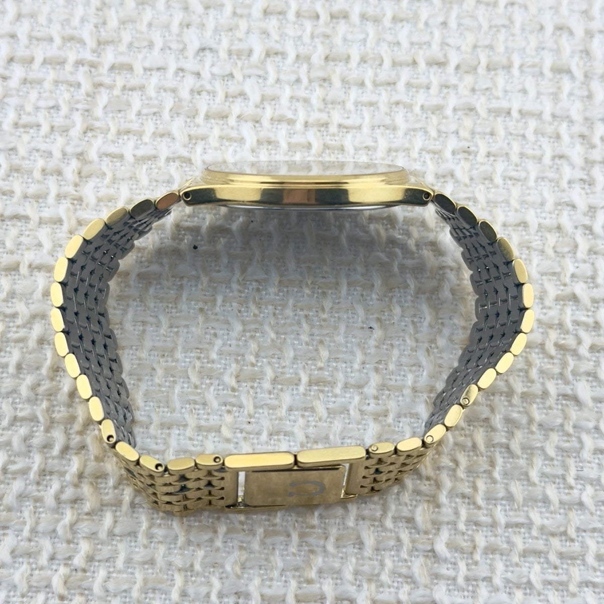 Vintage Omega De Ville - Gold Checker Dial - Quartz - Ref 195.0038