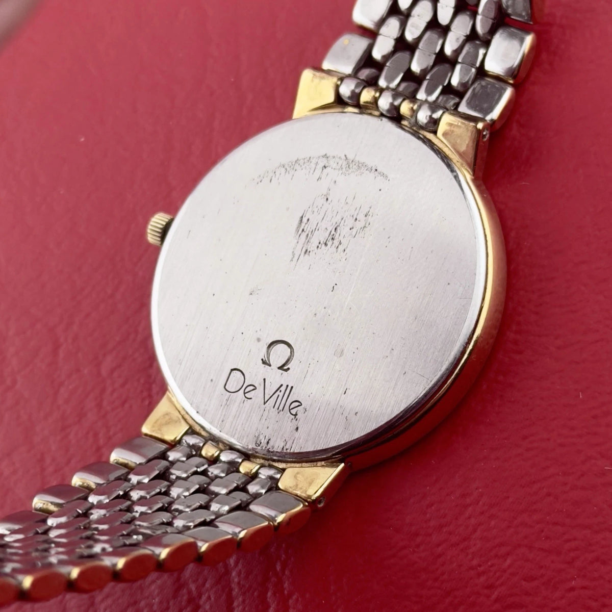 Vintage 1980s Omega De Ville Quartz- Two Tone - Ref 395.0875