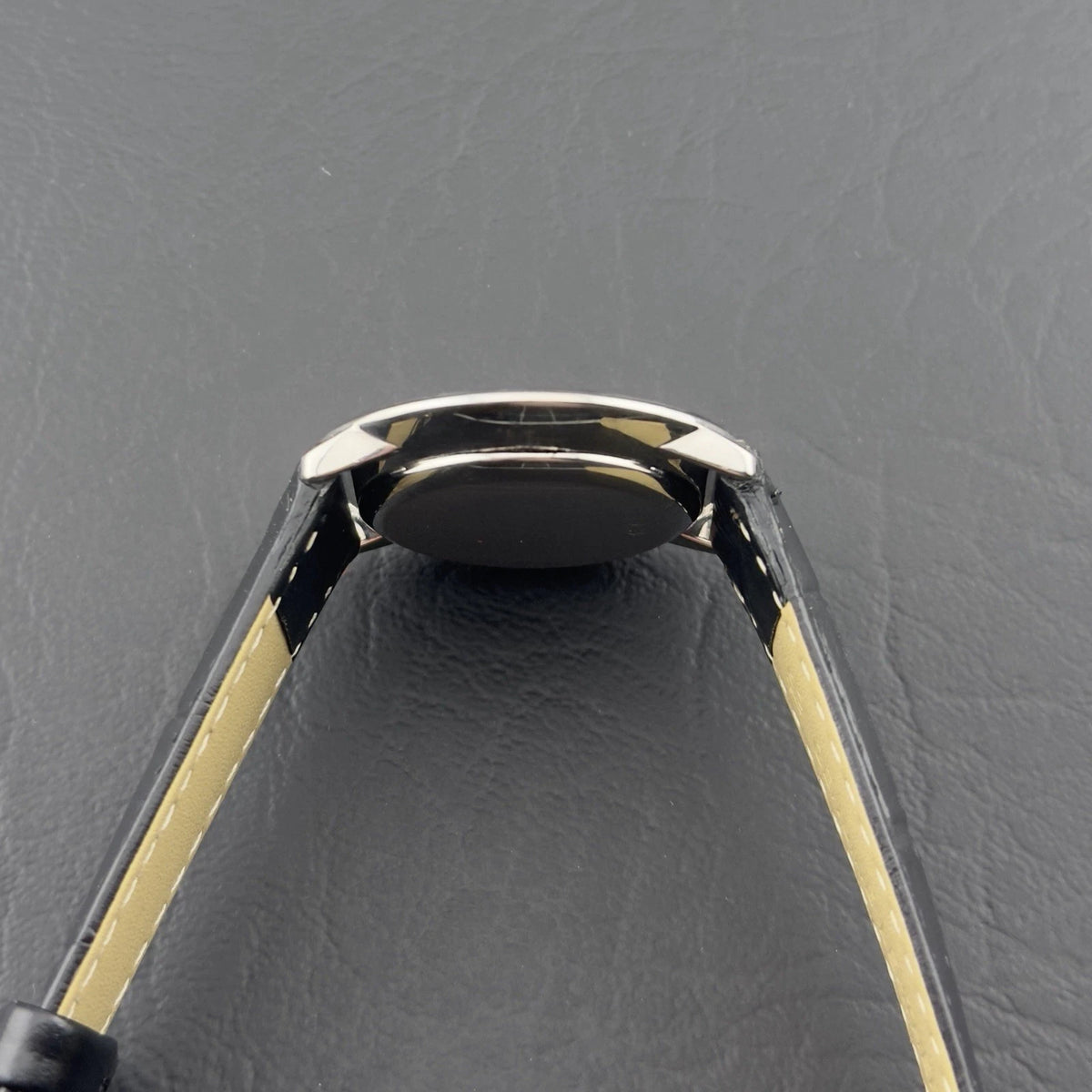 Vintage 1980s Omega De Ville - Black Roman Numeral Sector Dial