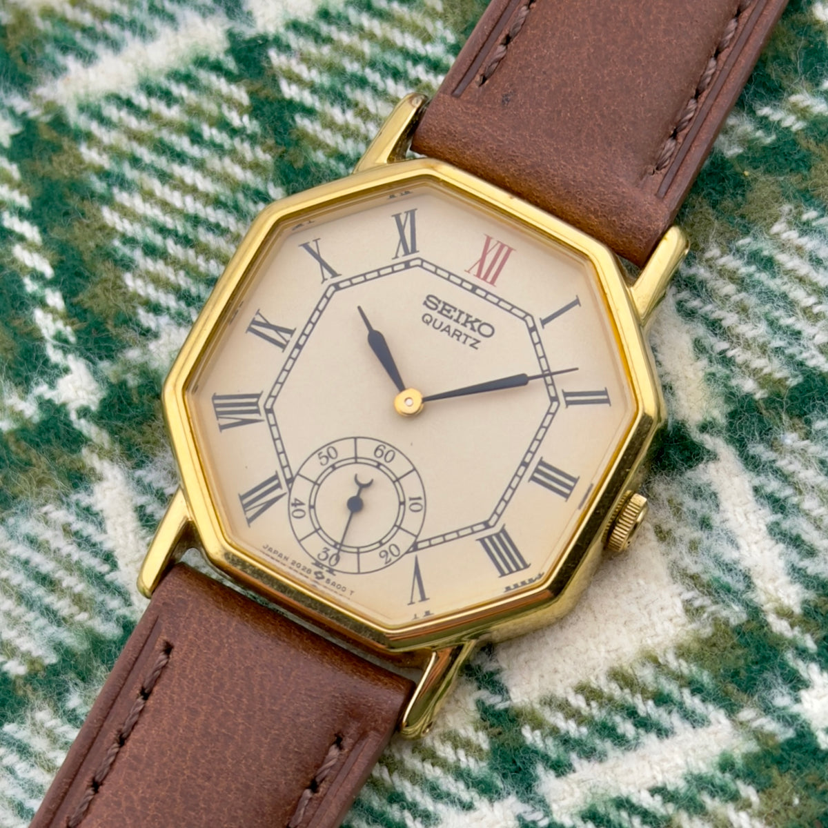 1980s Seiko Octagon - Roman Numeral Dial - Small Seconds