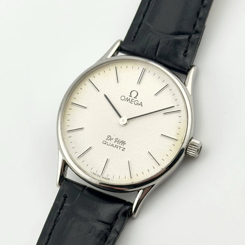 Vintage 1978 Omega De Ville - White Dial - Quartz - Ref 191.0072