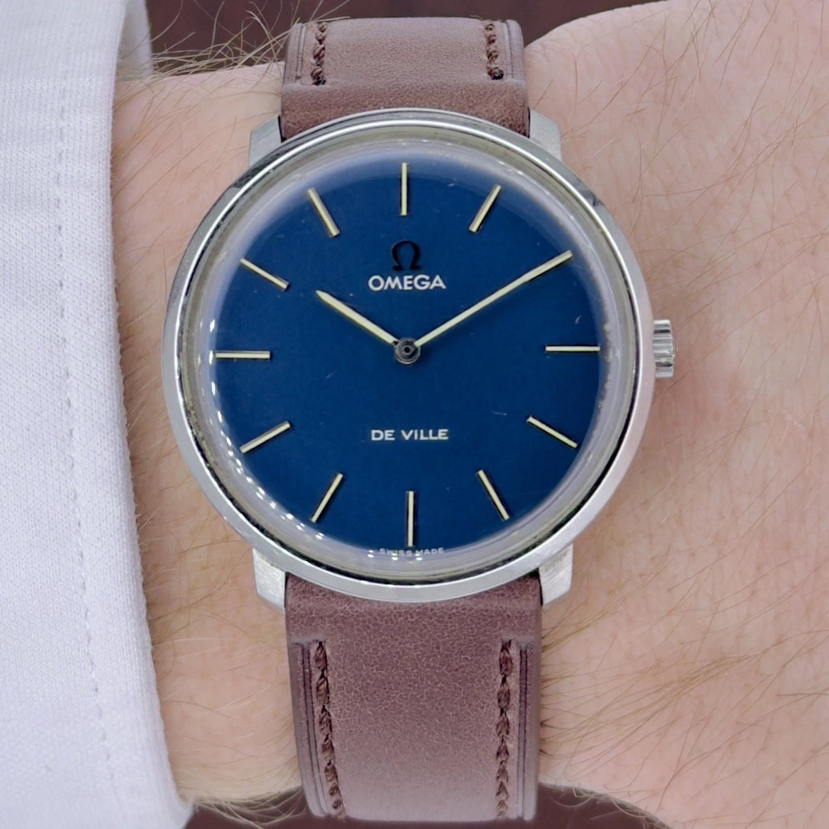 Vintage Omega De Ville - Stunning Blue Dial - Manual Wound - Men’s Watch