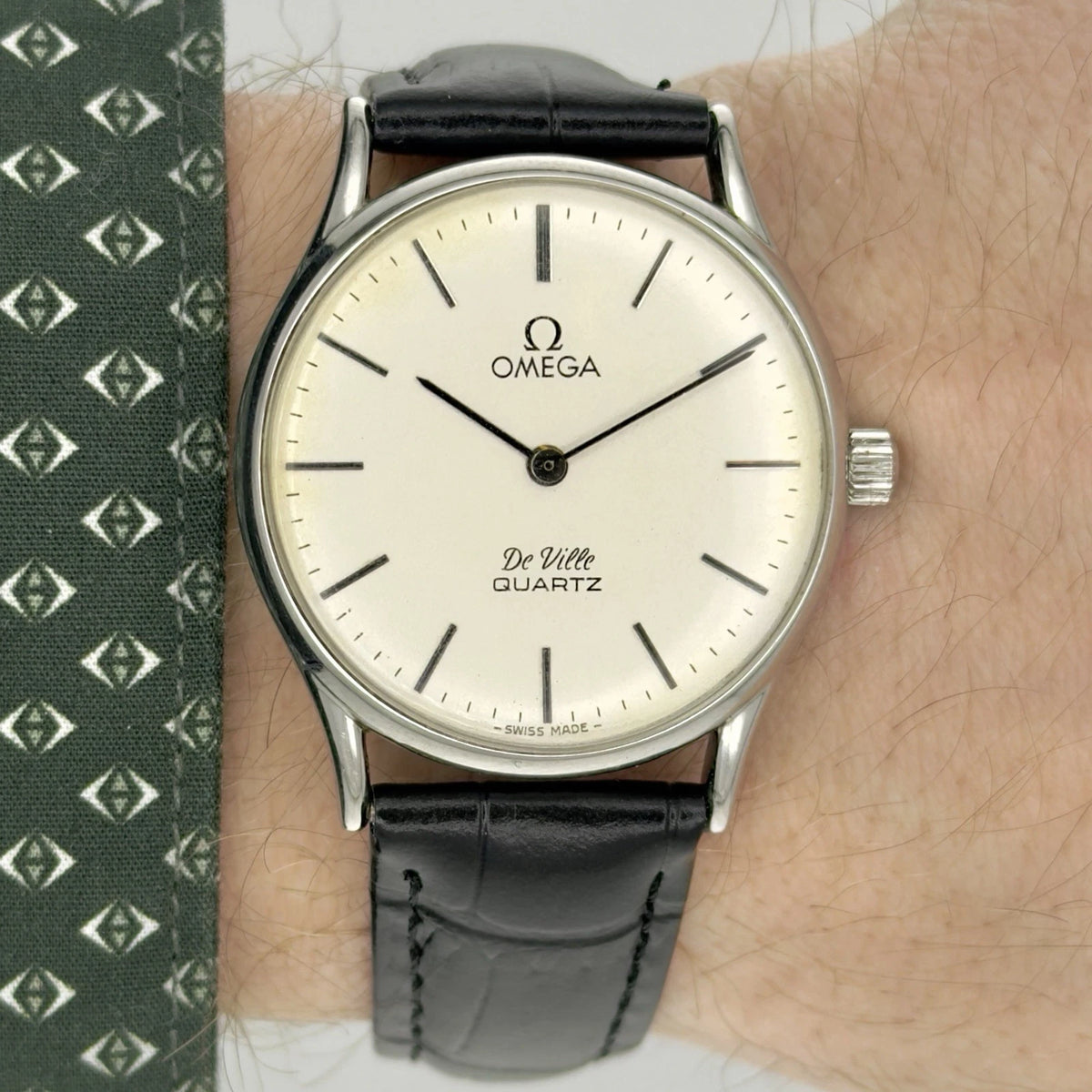 Vintage 1978 Omega De Ville - White Dial - Quartz - Ref 191.0072