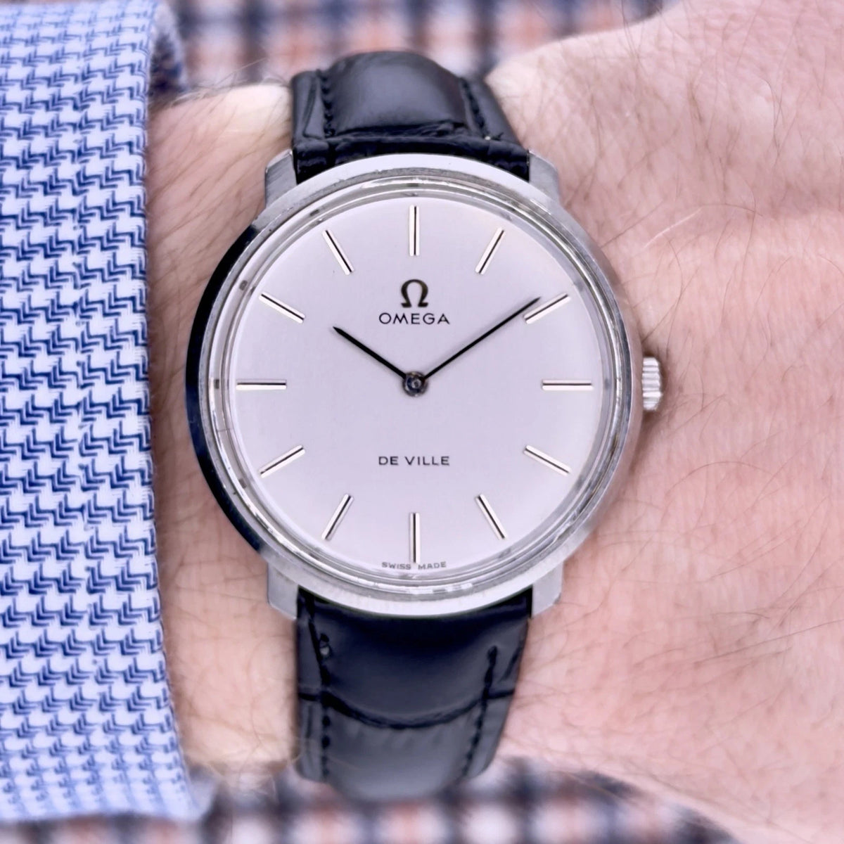 Vintage 1970s Omega De Ville - Silver Dial - Ref 111.0107