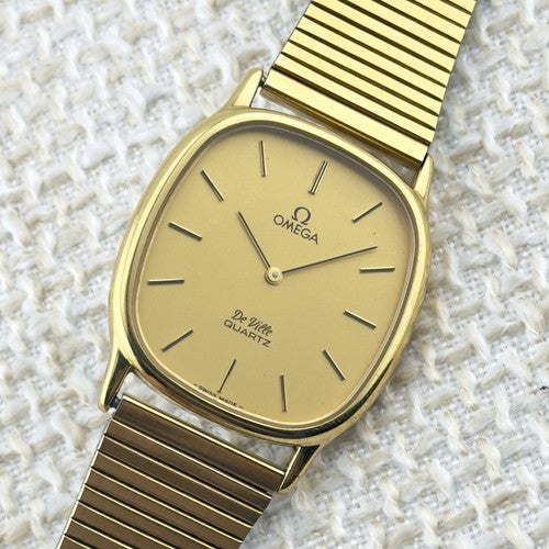 Vintage 1980’s Omega De Ville - Gold Dial - Quartz - Ref 191.0132