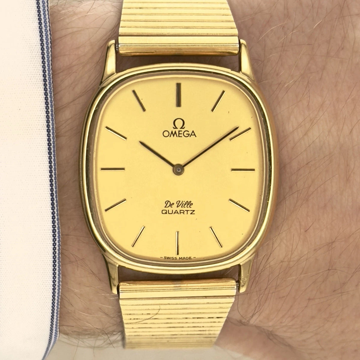 Vintage 1980’s Omega De Ville - Gold Dial - Quartz - Ref 191.0132