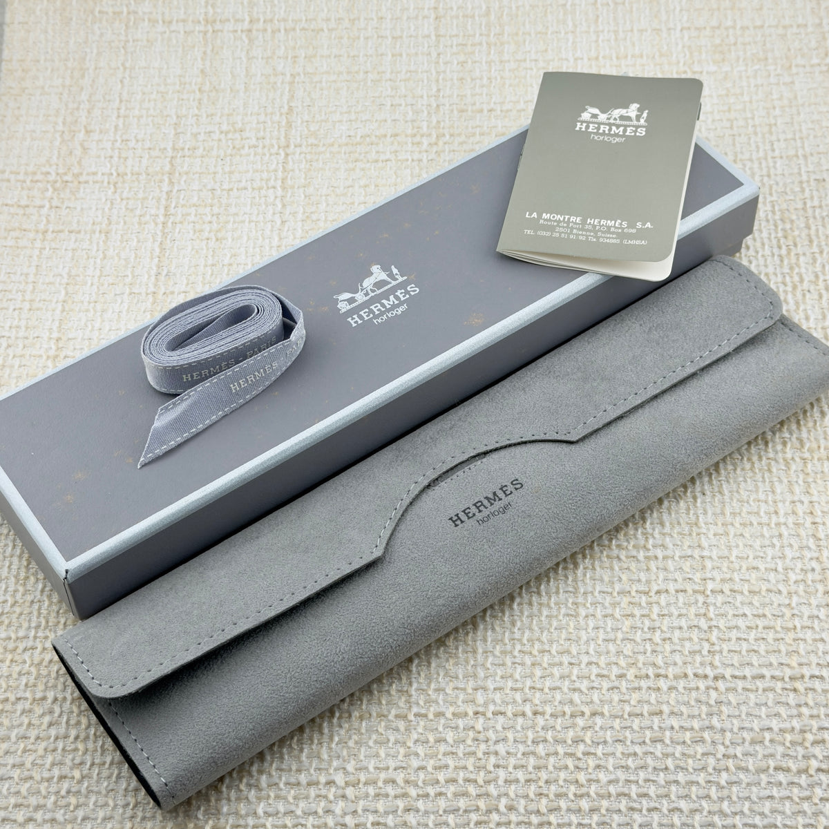 Hermes Medor Pyramid Watch - Red Leather - Original Box & Papers
