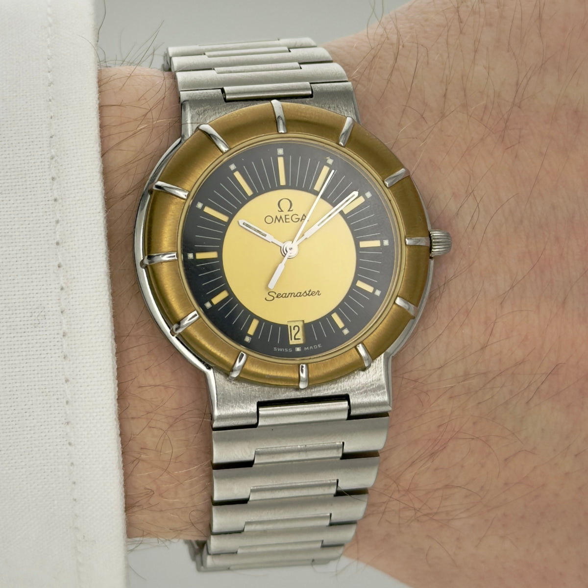 Vintage Omega Seamaster Dynamic Ammonite Gold - Quartz