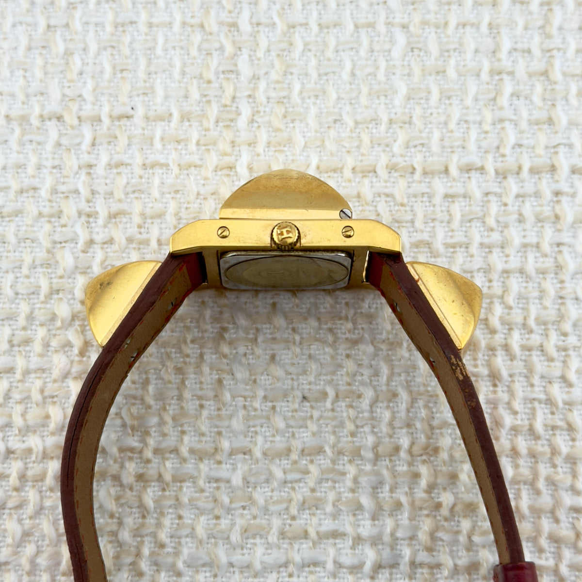 Hermes Medor Pyramid Watch - Red Leather - Original Box & Papers