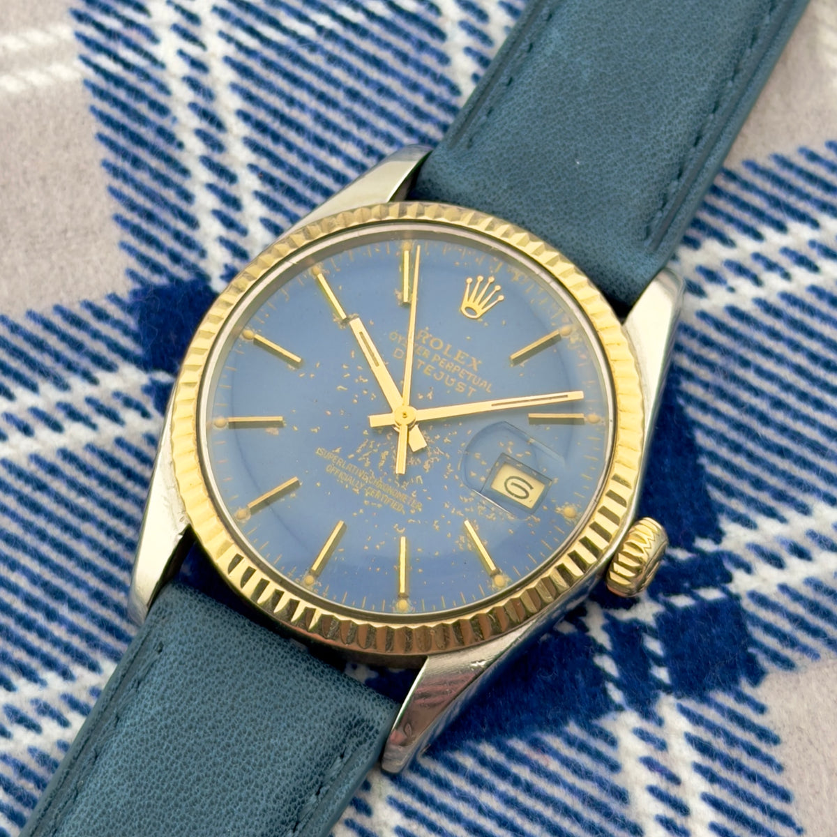 1982 Rolex Datejust - Ref 16013 - Blue Patina Dial