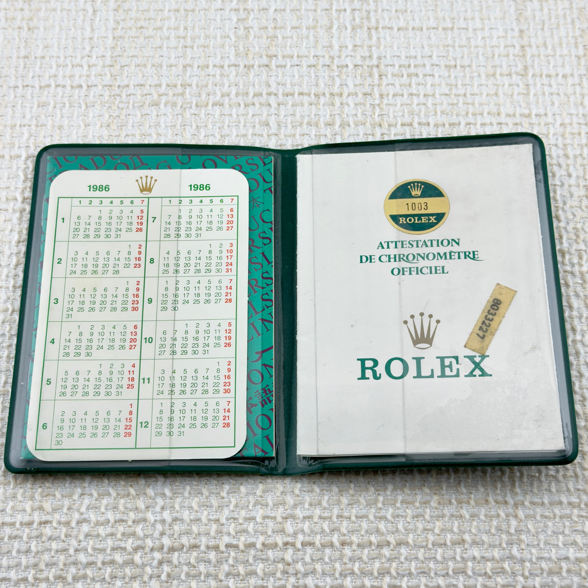 Rolex Oyster Perpetual - White Roman Dial - 34mm - Ref 1003 - With Papers