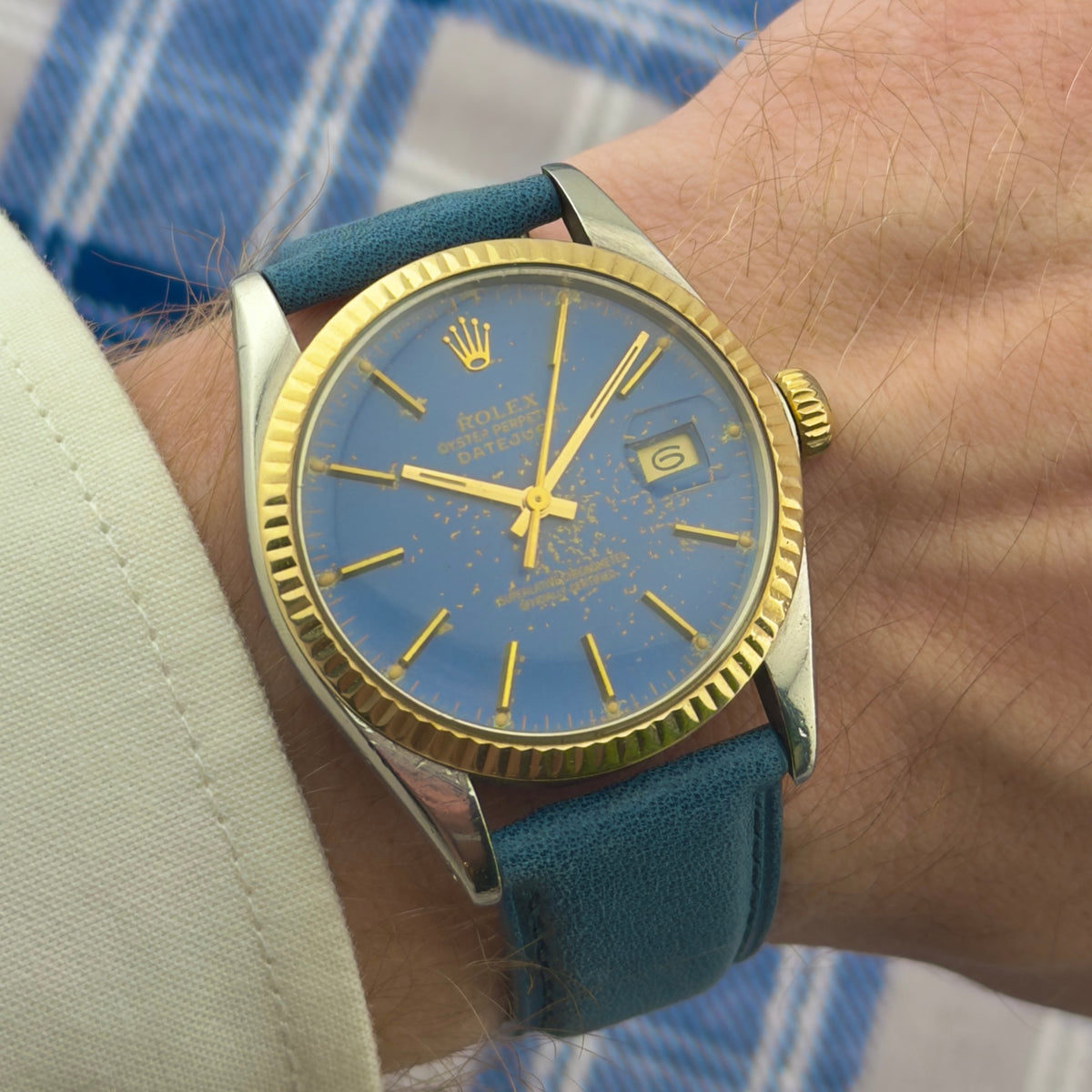 1982 Rolex Datejust - Ref 16013 - Blue Patina Dial