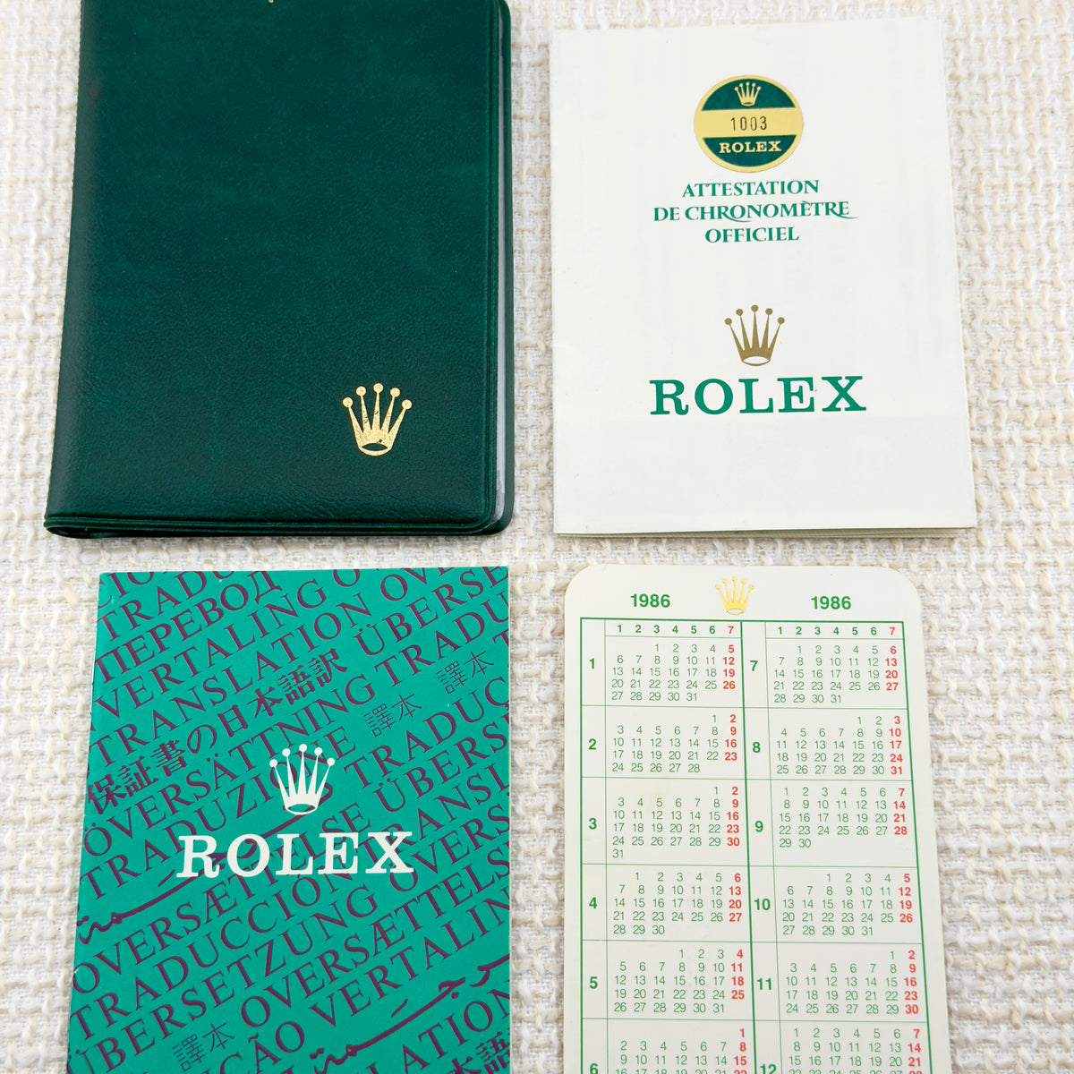 Rolex Oyster Perpetual - White Roman Dial - 34mm - Ref 1003 - With Papers