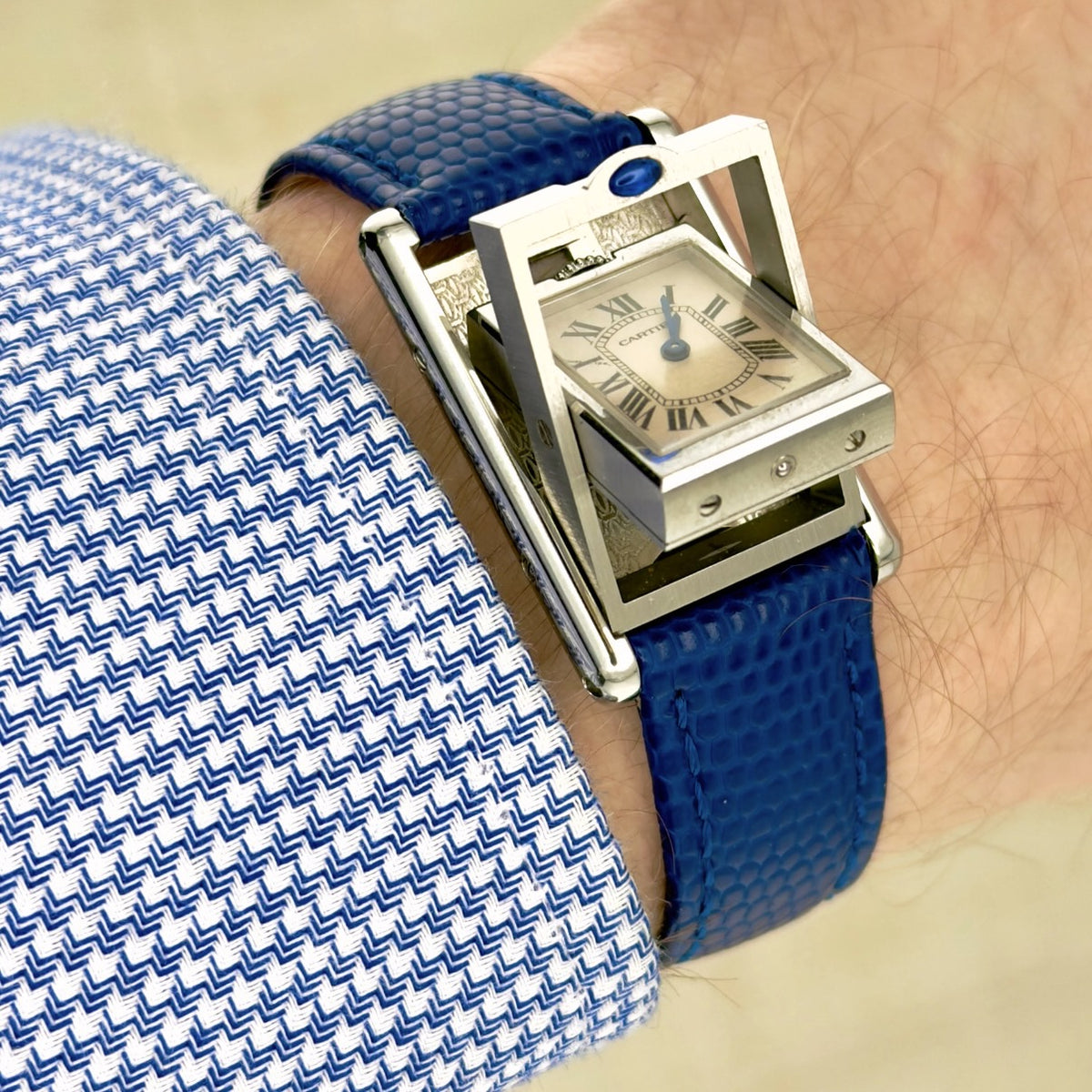 Cartier Tank Basculante Reverse - White Roman Dial - Ref 2386 - Men’s Watch