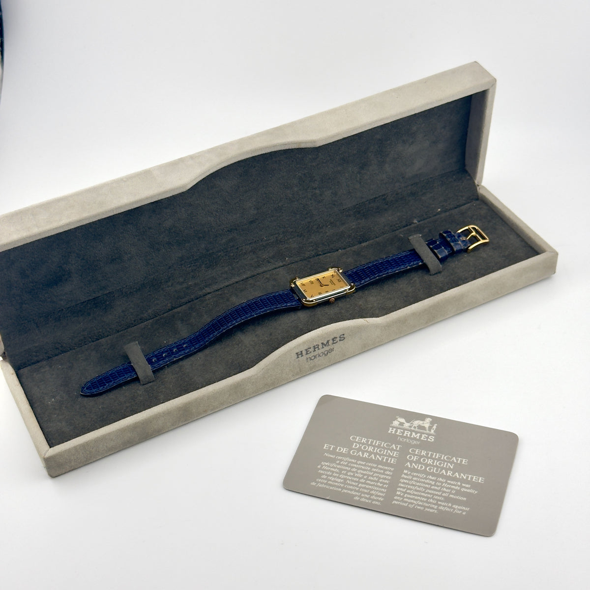 Hermes Croisiere - Ref CR1.240 - Quartz - Gold Dial - With Papers