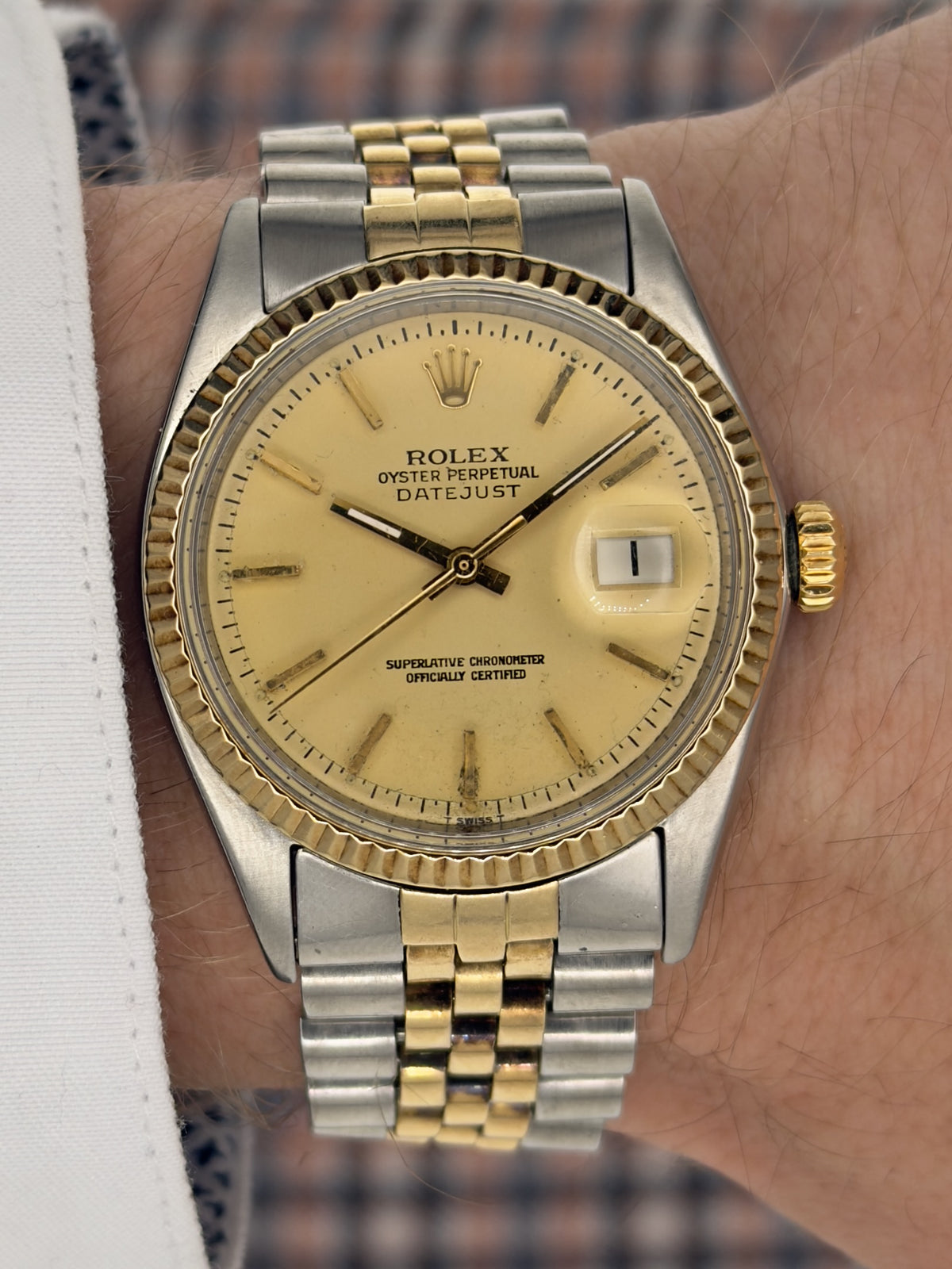 Vintage 1970 Rolex Datejust - Ref. 1601 - 36mm - Two Tone Jubilee - Men’s Watch