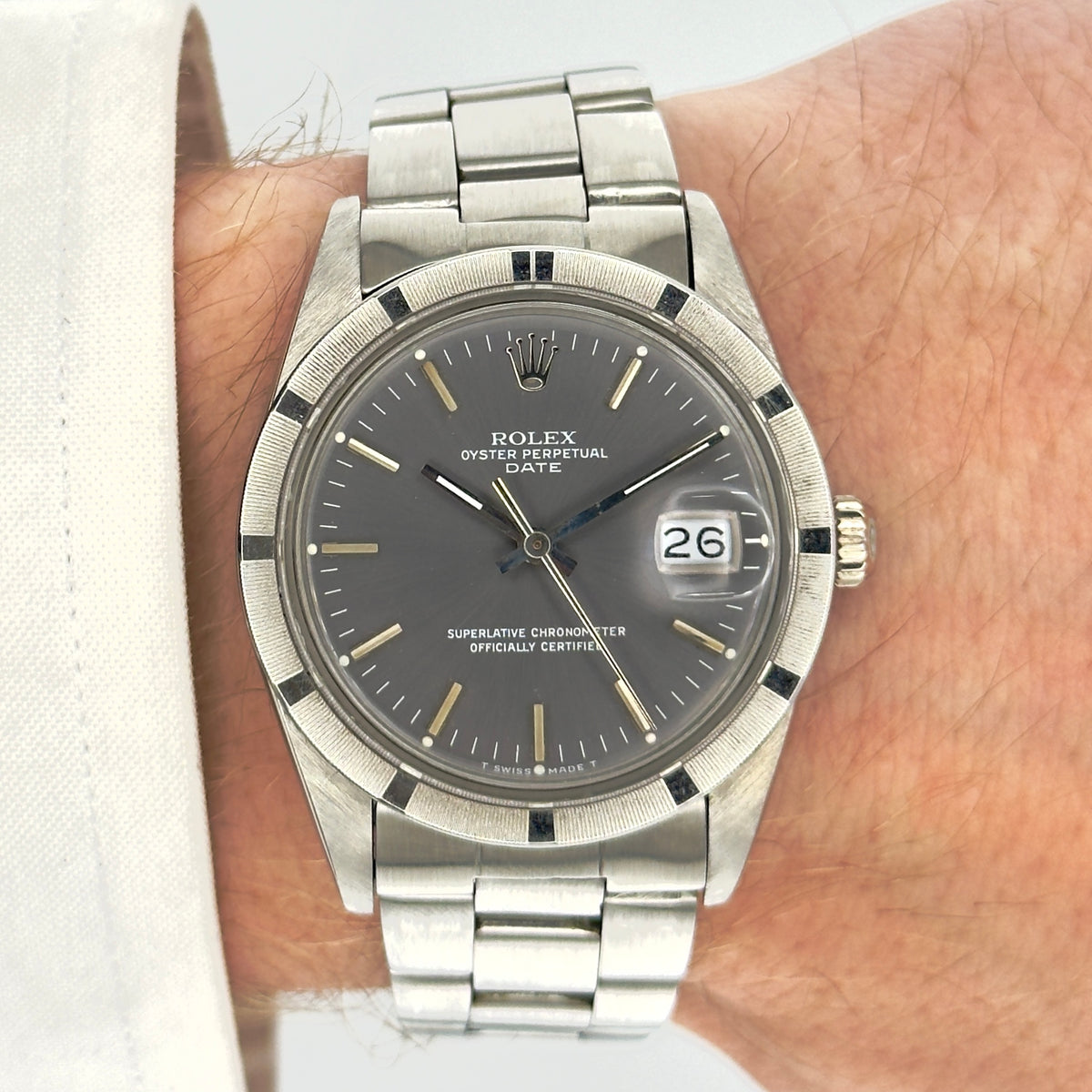 1980s Rolex Oyster Date - Ref. 1501 - Slate Gray Dial