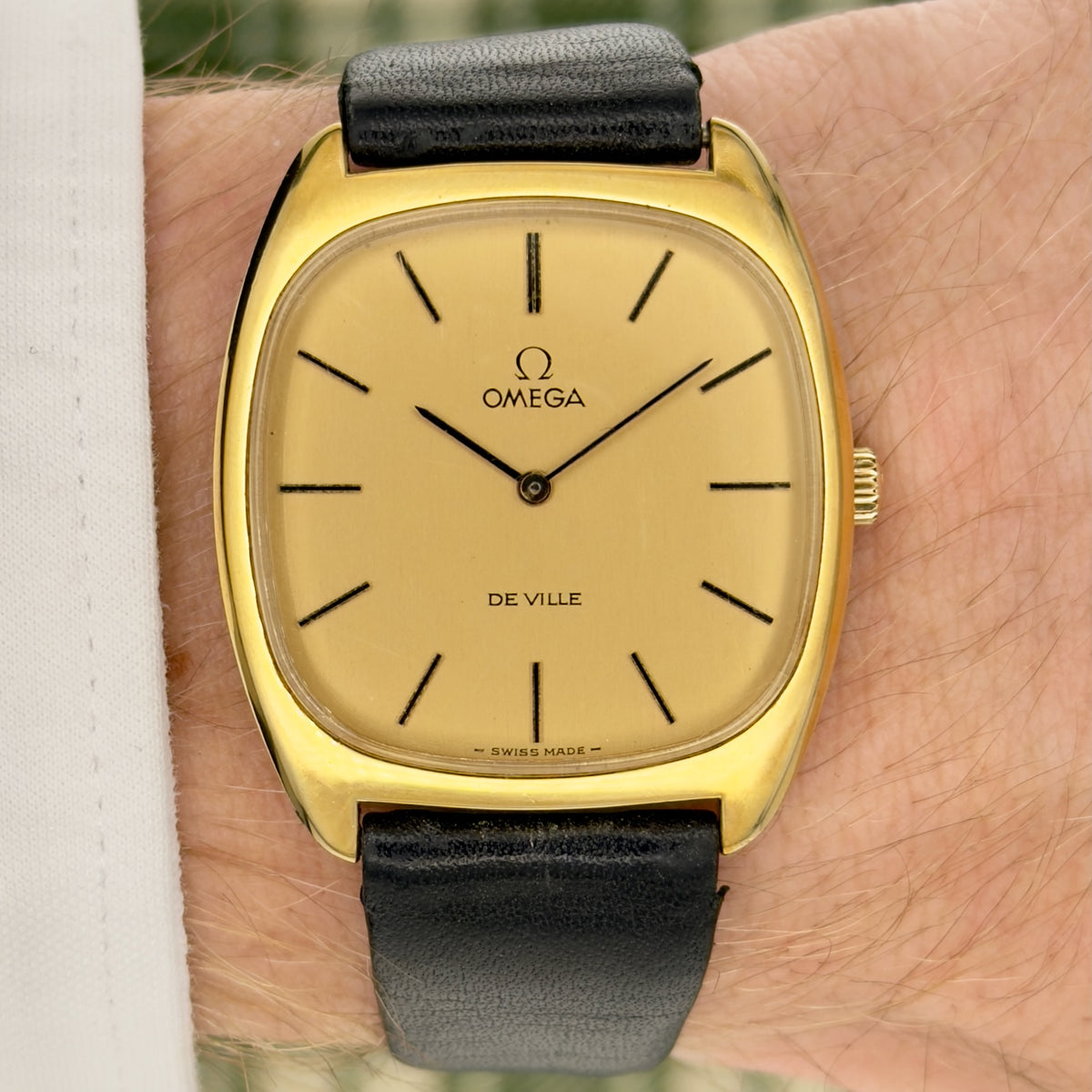 1970s Omega De Ville - Tonneau Case - Gold Dial - Manual Wound