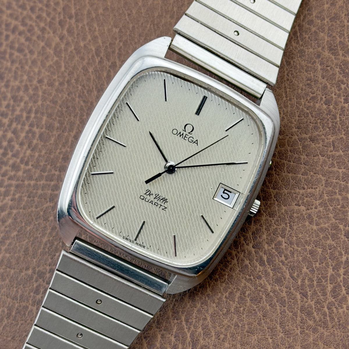 Vintage 1970s Omega De Ville Quartz - Pattern Dial - Ref 192.0042 - Men’s Watch