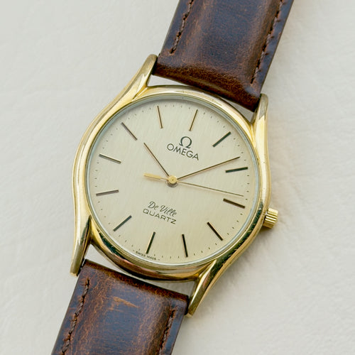 Vintage 1970’s Omega De Ville Quartz - Linen Dial - Ref 191.0096 - Men’s Watch