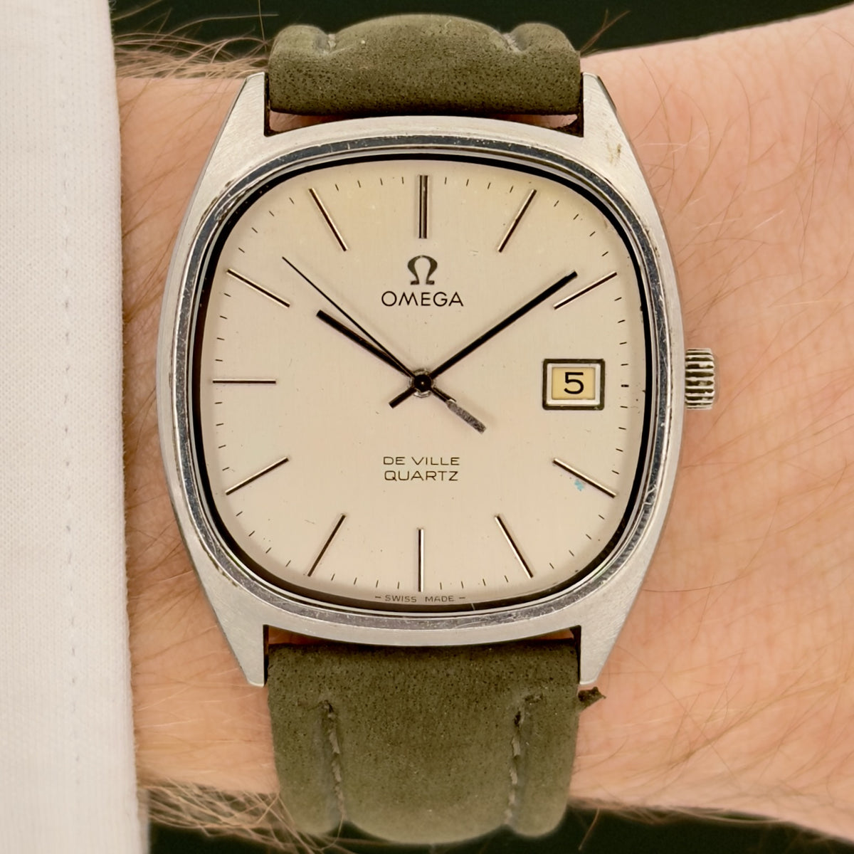 Vintage 1970s Omega De Ville - Silver Dial - Quartz - Ref 192.0034 - Men’s Watch
