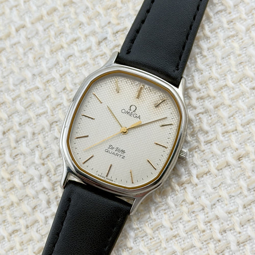 Vintage 1980 Omega De Ville - Honeycomb Dial - Ref 195.0013 - Men’s Watch