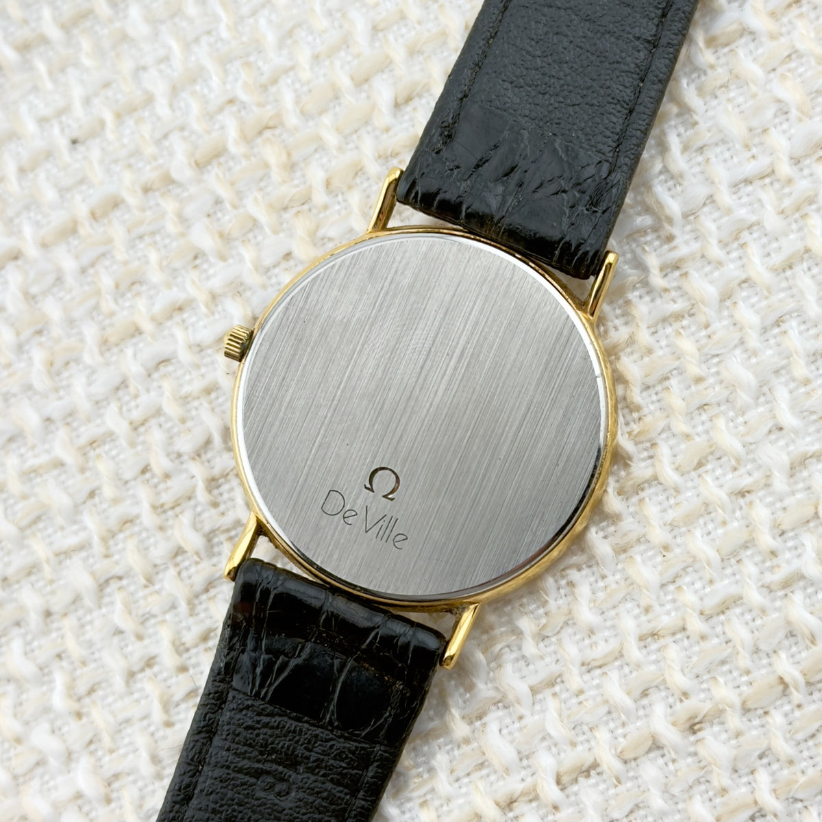 Vintage 1980s Omega De Ville Quartz - Onyx Dial - Ref 195.0075.2 - Men’s Watch