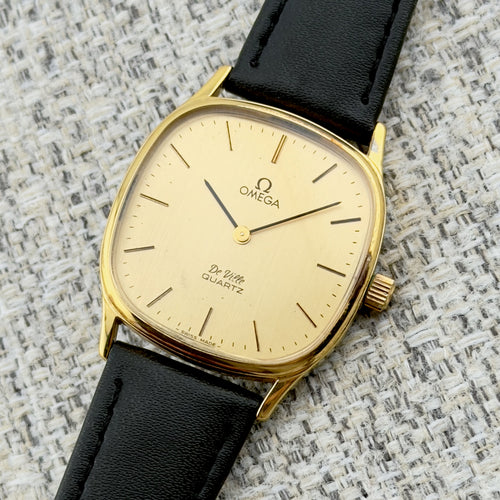 Omega De Ville Quartz - Round Square - Gold Dial