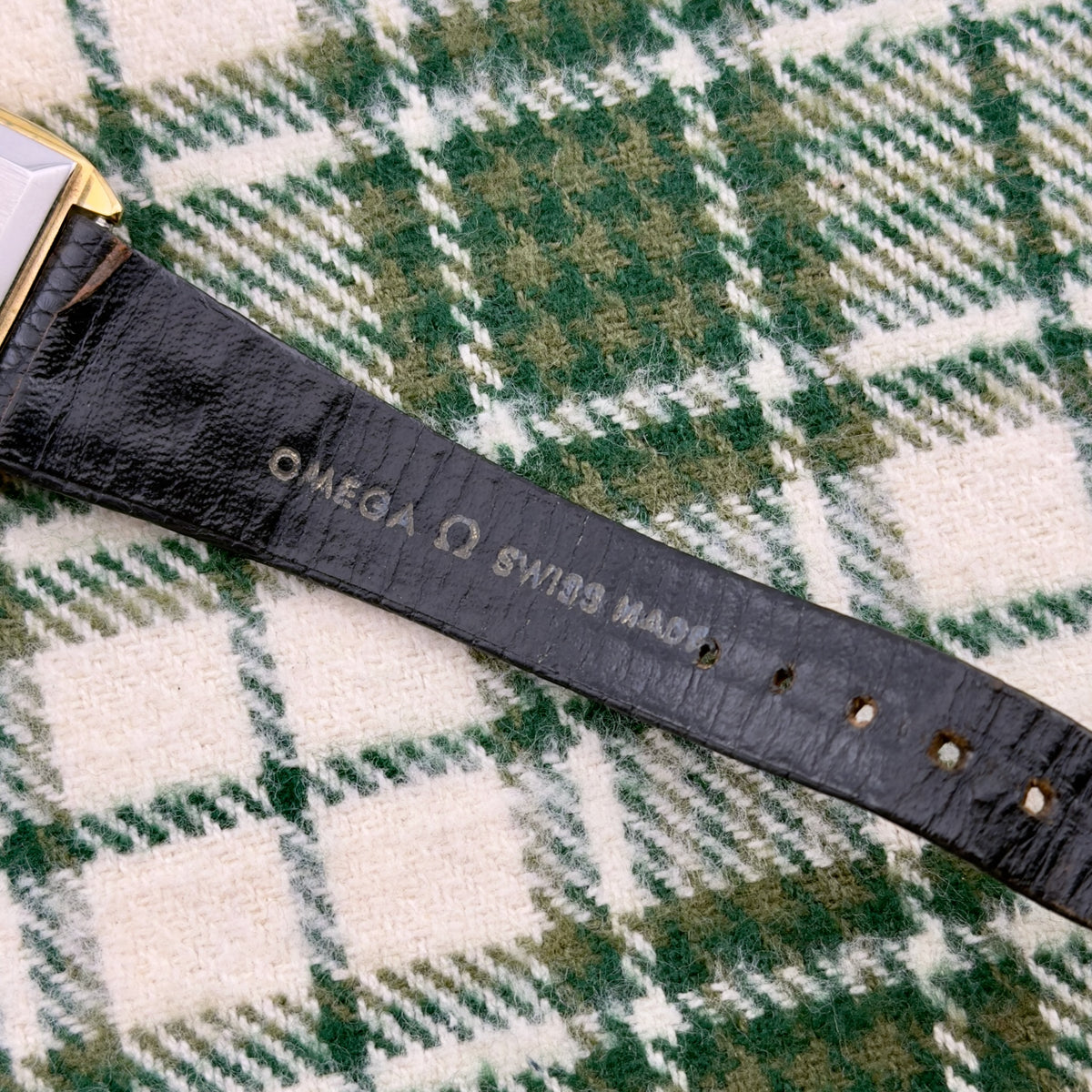 1980s Omega De Ville Tank - Gold Dial - Original Box and Buckle