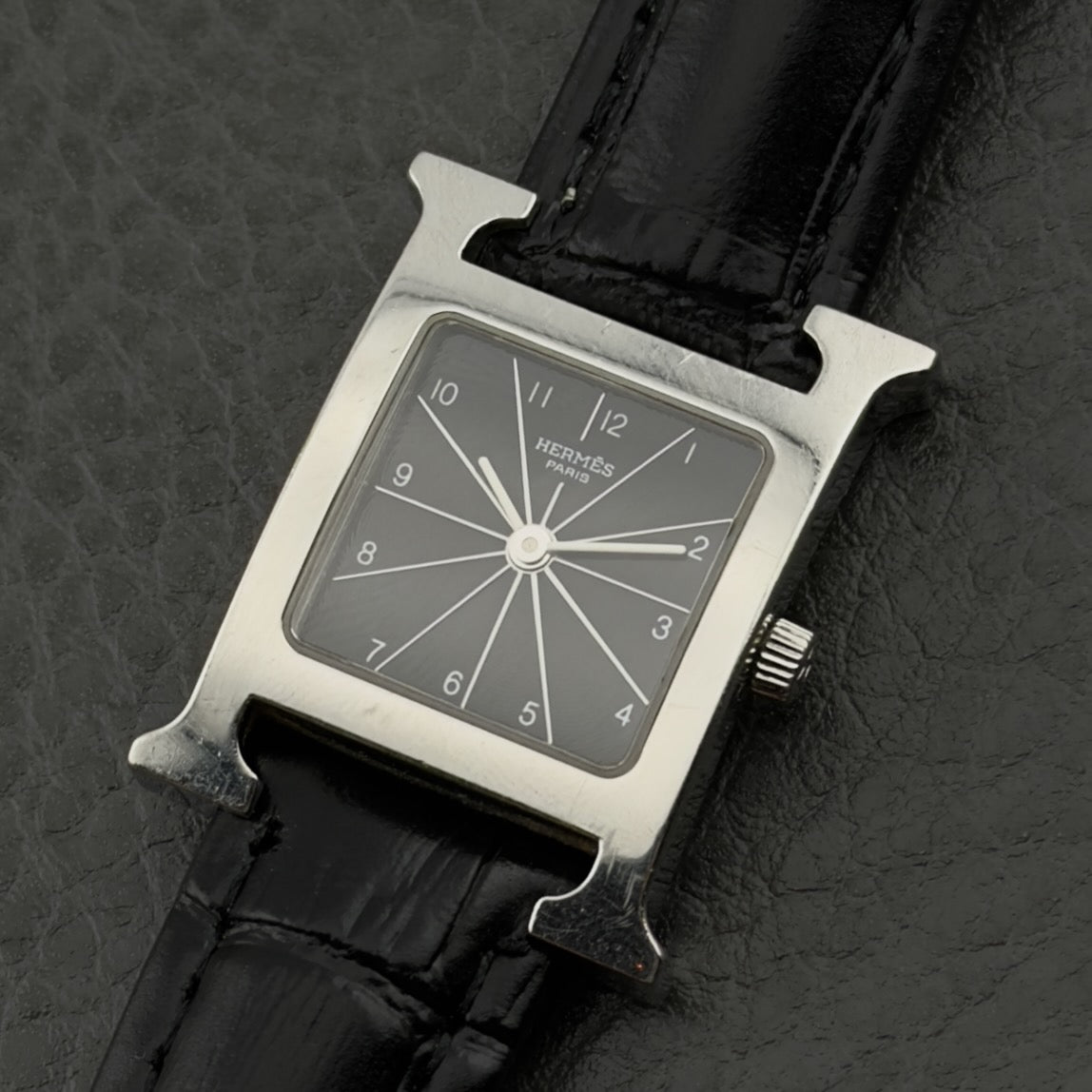 Hermès Heure H watch - Black Dial - Quartz - Ref HH1.210 - Ladies Watch