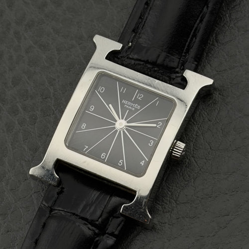 Hermès Heure H watch - Black Dial - Quartz - Ref HH1.210 - Ladies Watch