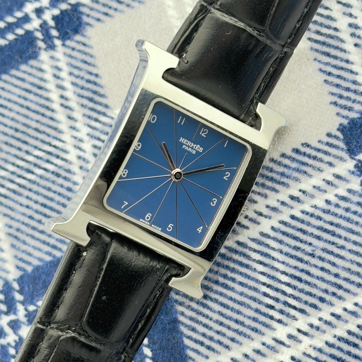 Hermès Heures H Watch - Blue Dial - Quartz - Ref HH1.510 - Men’s Watch