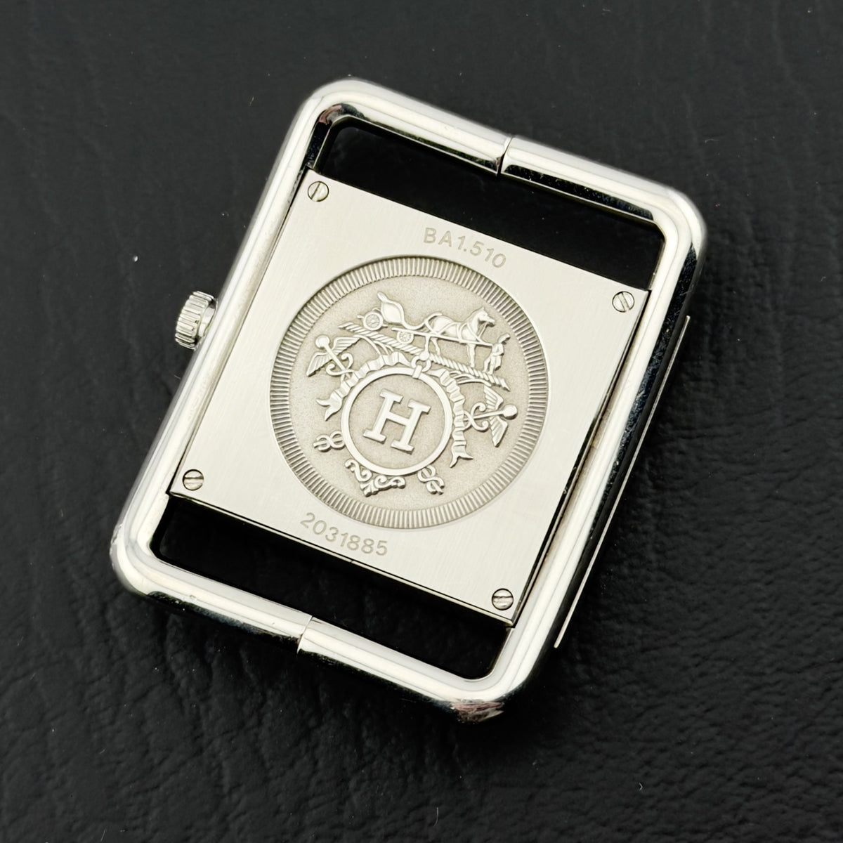 Hermès Barenia Date - White Dial - Quartz - Ref BA1.510 - Men’s Watch