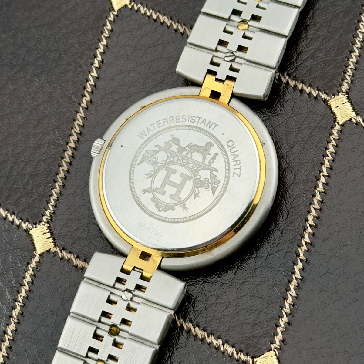 Hermès Profile Combi - Two Tone - Quartz - White Dial - Men's Watch