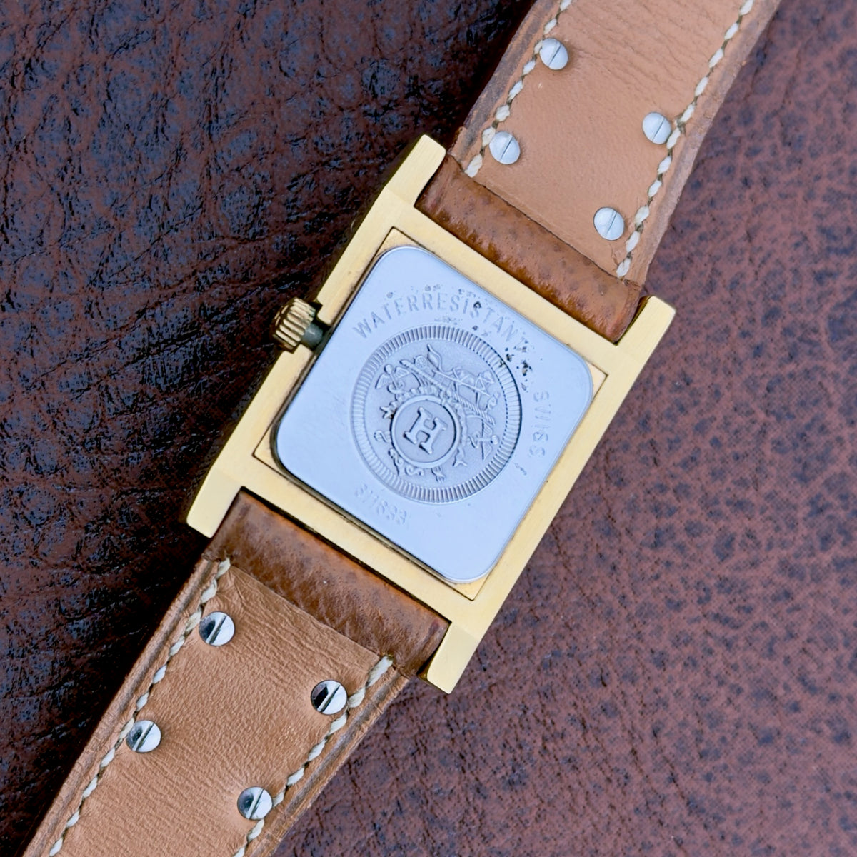 Hermes Medor Spiked Bracelet Watch - Original Leather Strap & Buckle