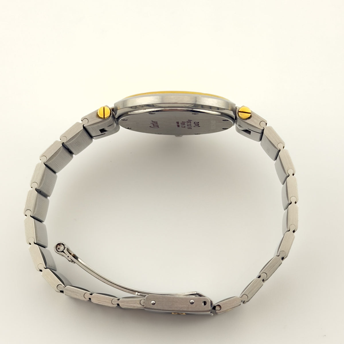 Cartier Santos Round - Ref 8191 - 18K Solid Yellow Gold/Steel - Large 32mm Mens
