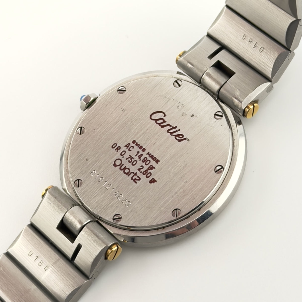 Cartier Santos Round - Ref 8191 - 18K Solid Yellow Gold/Steel - Large 32mm Mens