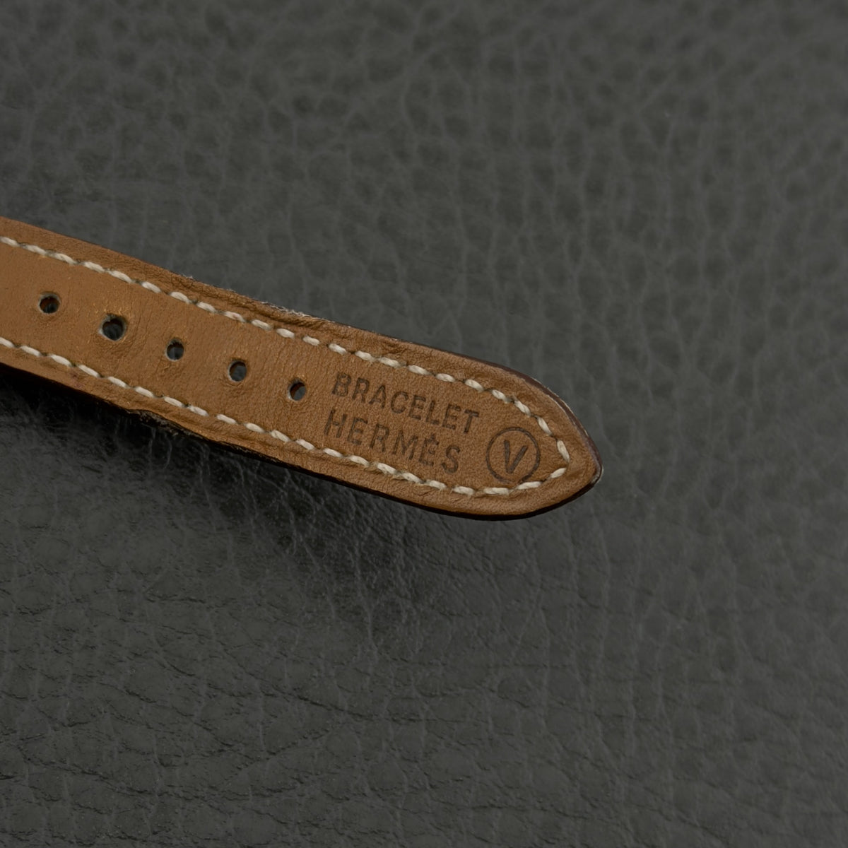 Hermes Kelly Lock Watch - Brown Leather Bracelet & Gold Buckle