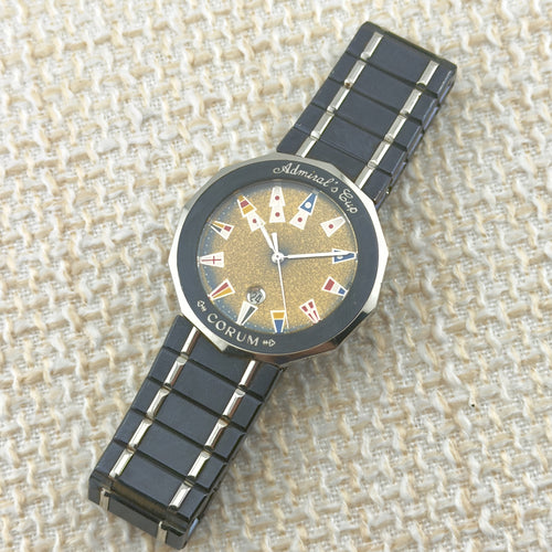 Vintage Corum Admirals Cup - Golden Patina Dial - Black Bracelet - Men’s Watch
