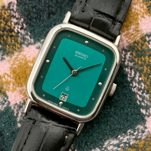 Seiko Quartz Rare Green Two Tone Dial - Japan Edition - Quartz - Ladies Watch