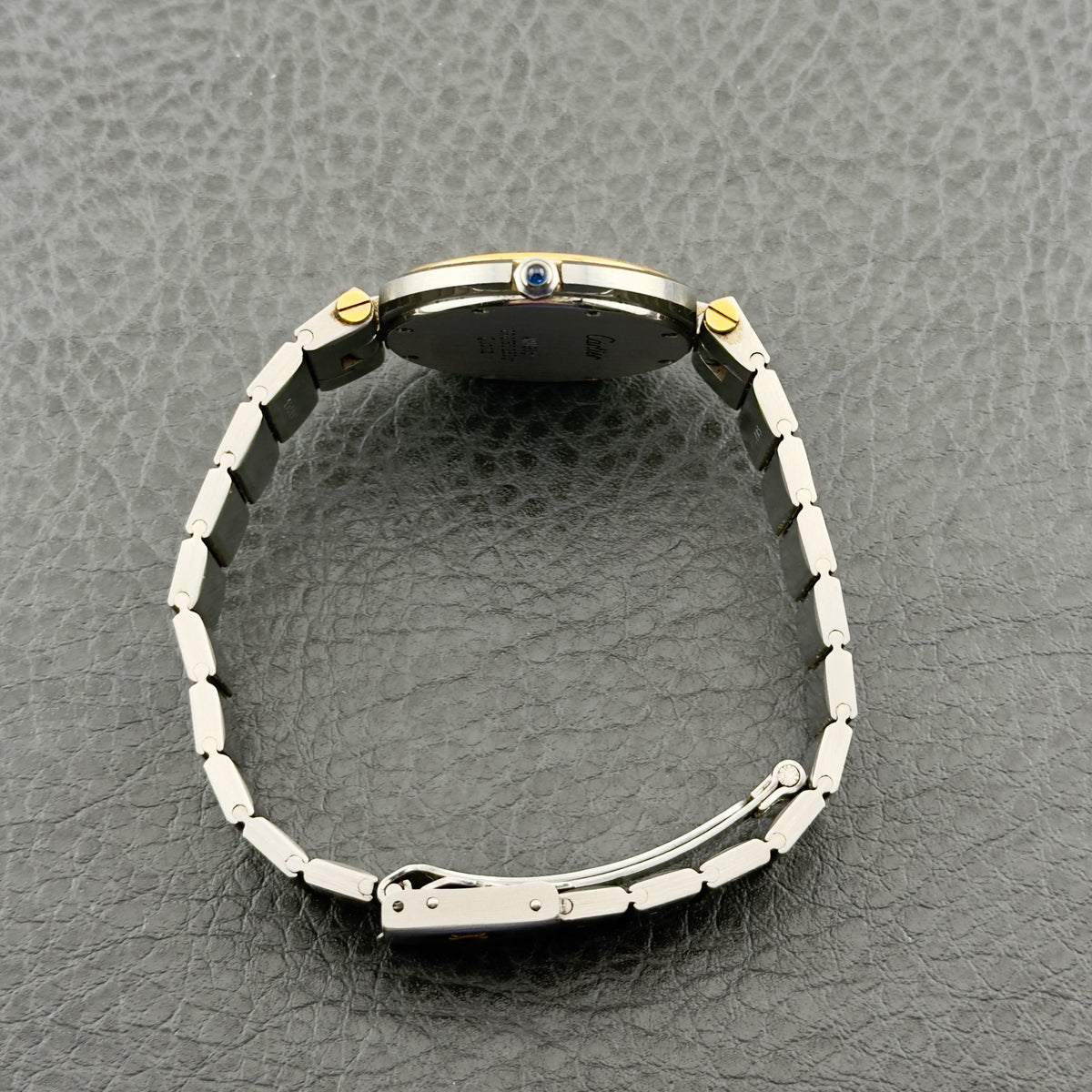 Cartier Santos Ronde - Two Tone 18k Gold - Ref 8191 - White Roman Dial - Papers