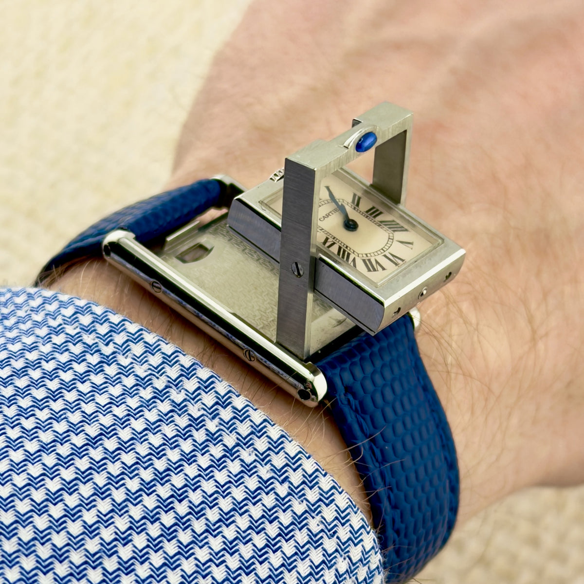 Cartier Tank Basculante Reverse - White Roman Dial - Ref 2386 - Men’s Watch