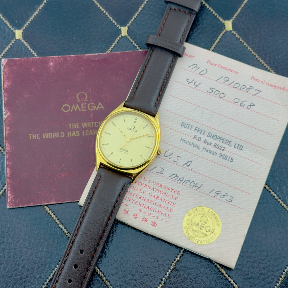 Vintage 1980s Omega De Ville - Box & Papers - Ref 191.0087 - Men’s Watch