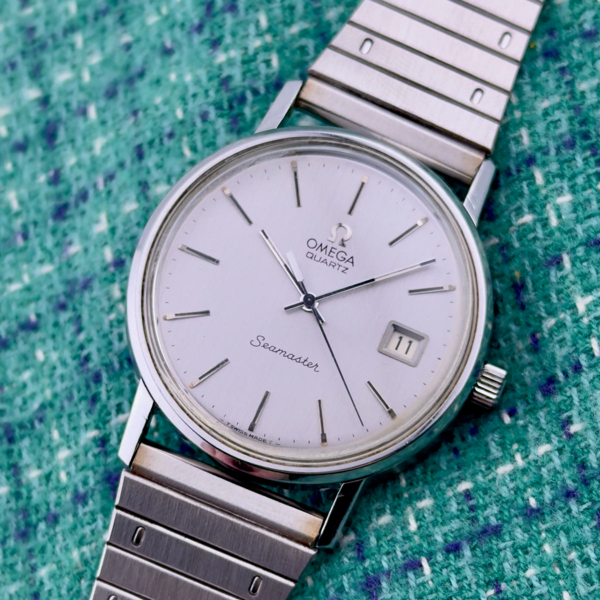 Vintage 1970s Omega Seamaster - Silver Dial - 35mm - Ref 196.0079 - Men’s Watch