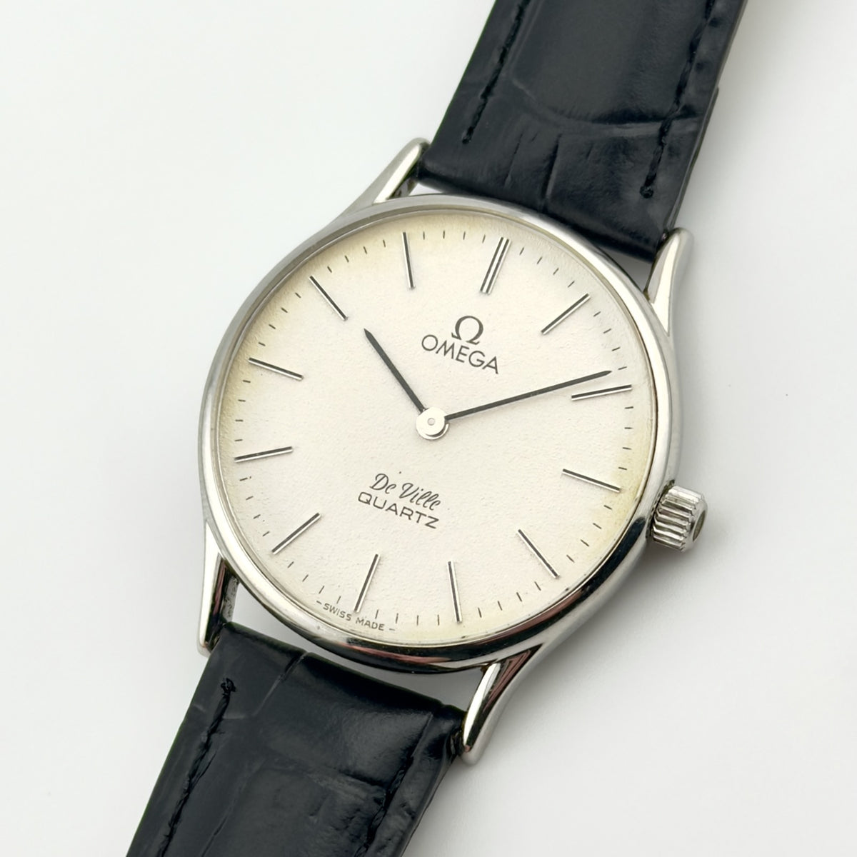 1978 Vintage Omega De Ville - White Dial - Quartz - Ref 191.0072