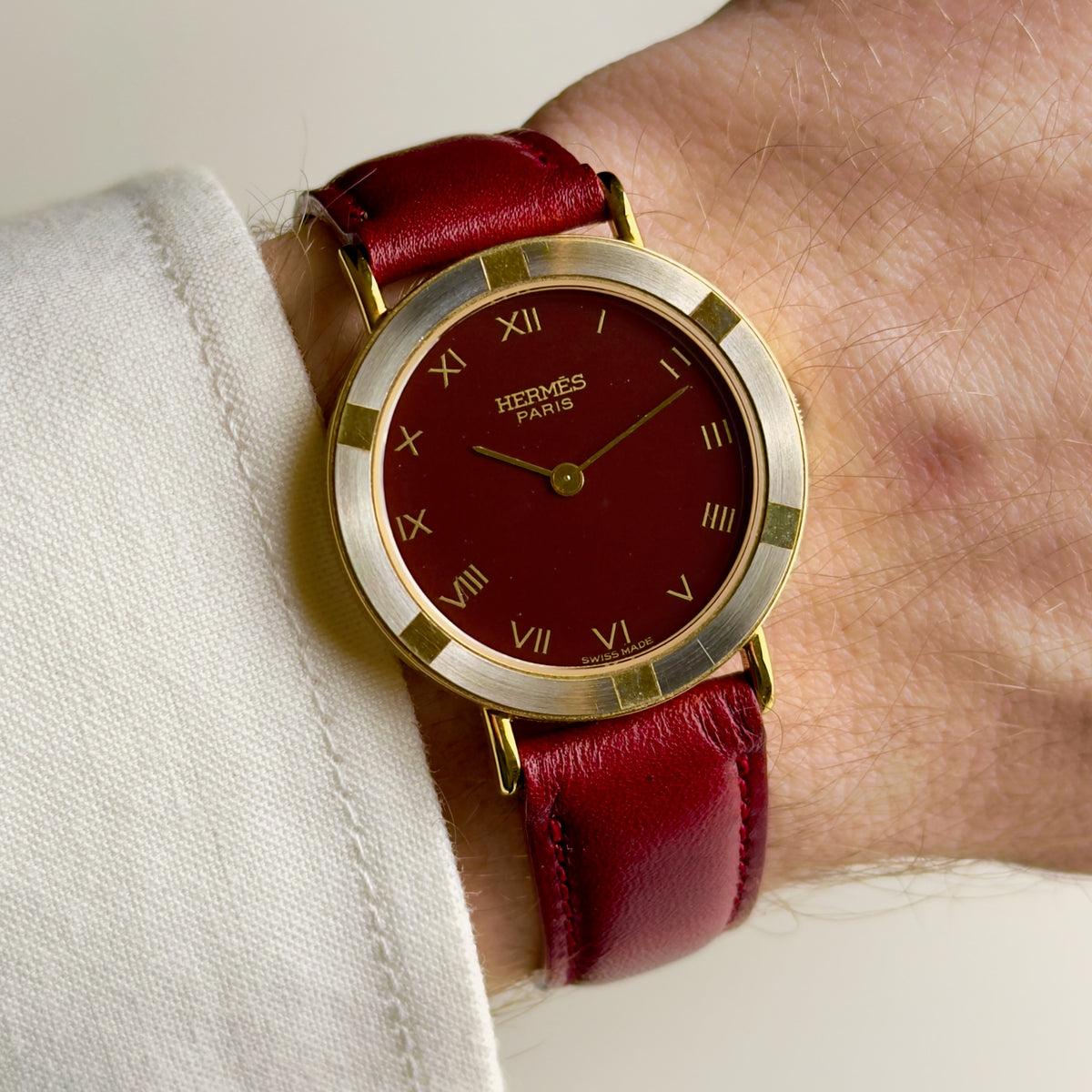 Hermes Pursang - Bordeaux Dial - Quartz - 29mm