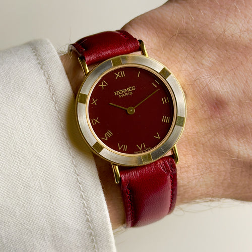 Hermes Pursang - Bordeaux Dial - Quartz - 29mm