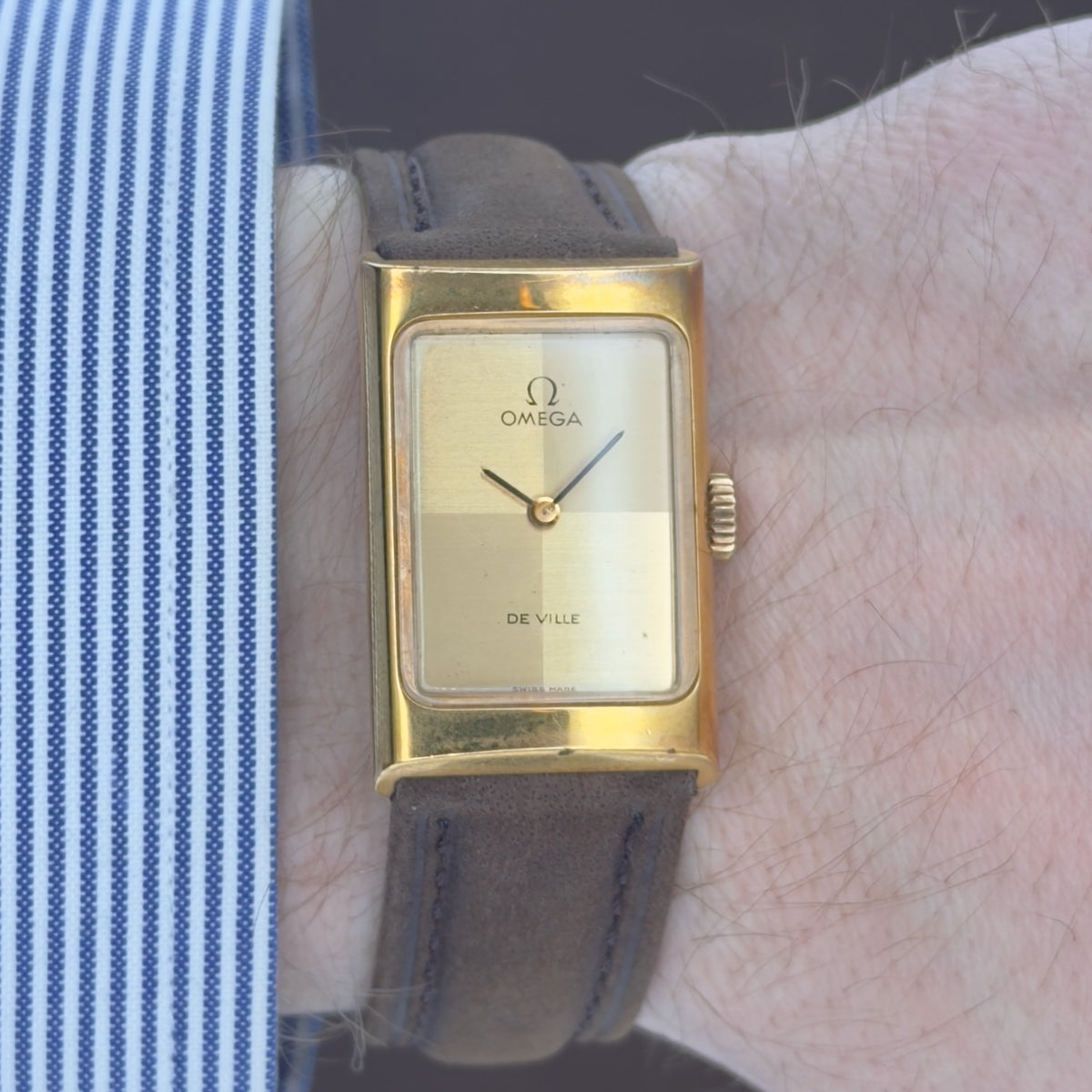 Vintage 1970s Omega De Ville - Checker Dial - Manual - Ref 511.0458 - Mens Watch