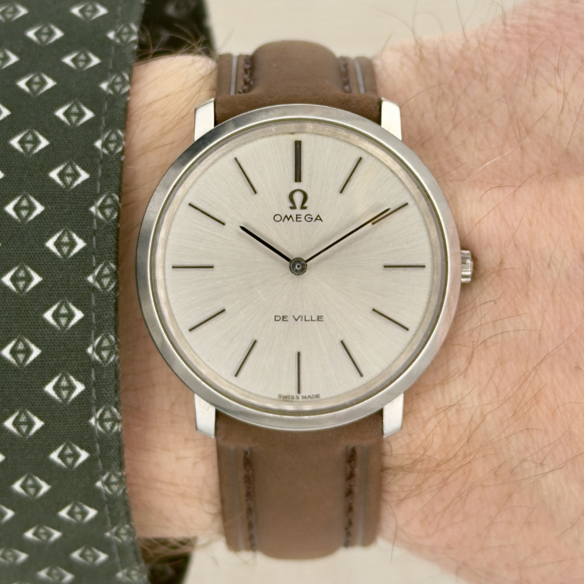 Vintage 1970s Omega De Ville - Silver Dial - Ref 111.0107 - Manual - Men’s Watch