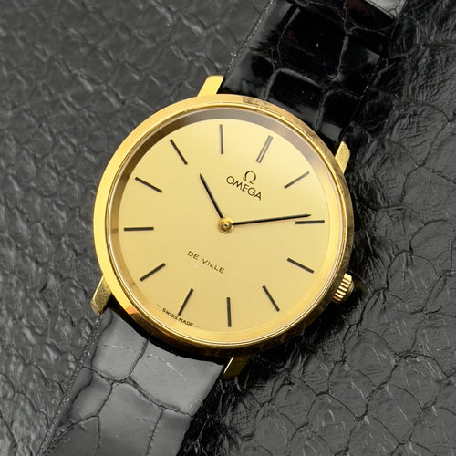 Vintage 1970s Omega De Ville - Manual - Gold Dial - Ref 111.0107 - Men’s Watch